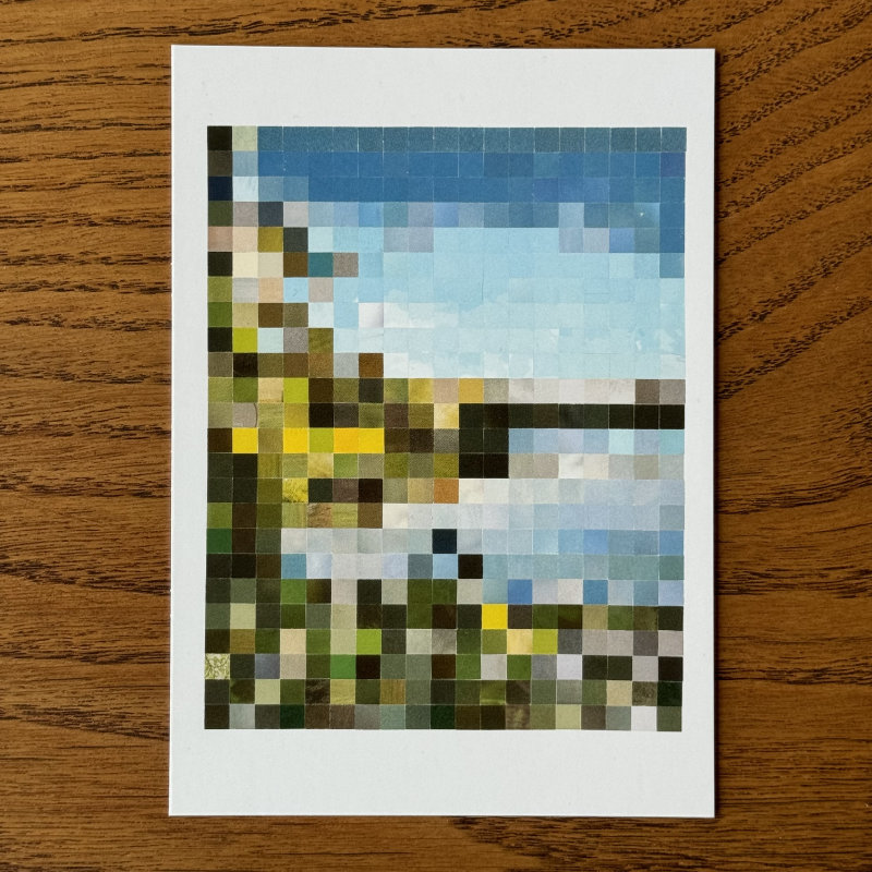 fünf postkarten - aus quadraten - windgfällweiher