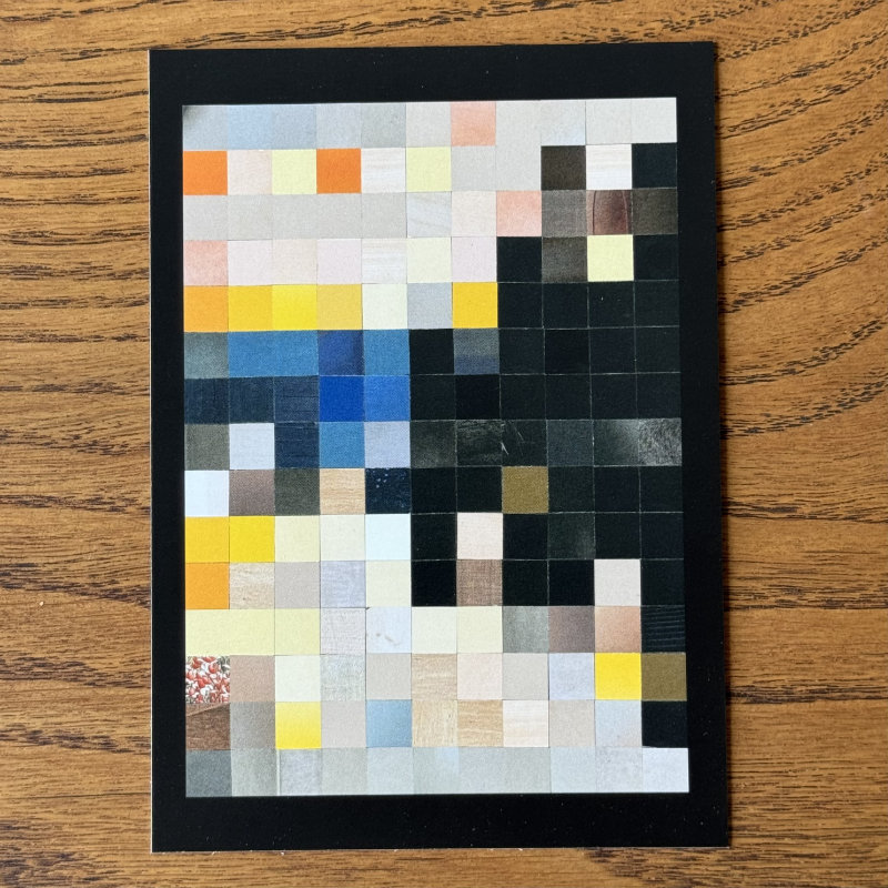 fünf postkarten- aus quadraten - schluchsee